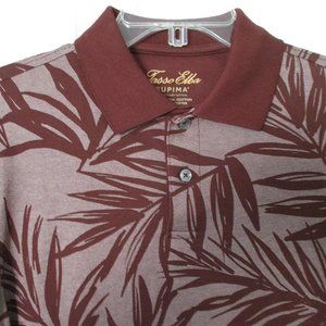 Tasso Elba Mens S/S Maroon Supima Cotton Golf Polo Shirt NWOT - Size Small